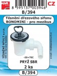 B/394   SADA těsnění sifonů BONOMINI pro mezikus myčky 2