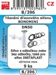 B/396   SADA těs. sifonů BONOMINI dřez DN 50 9ks 1
