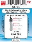 C1/31   SADA dřezového sifonu starý typ  DN50 5ks 2