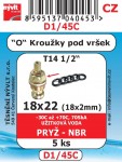 D1/45C  SADA 18x22 o kroužků pryž 5ks 1