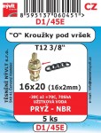 D1/45E SADA 16x20 o kroužků  pryž  5ks 1