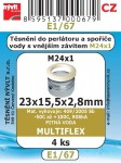 E1/67   SADA 23x15,5x2 těsnění do perlátoru M24x1 4ks multiflex 2