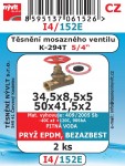 I4/152E   SADA 5/4" na šroubení mosazných ventilů K294T 2ks 2
