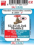 I4/152G  SADA 2" na šroubení mosazných ventilů K294T 2ks 2