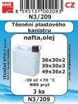 N3/209   SADA těsnění kanystrů  nafta, olej  umělohmotný 2