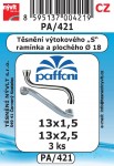 PA/421   SADA průměr 18mm  Paffoni  výtokové rameno NBR pryž 3ks 1