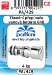 PA/429   SADA 040  přepínače van. baterie  těsnění Paffoni  4ks 1