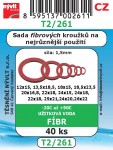 T2/261  SADA těsnění na nejrůznější použití fíbr 40ks 1