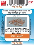 T2/266   SADA těs. na nejrůz. použití pro kutily CU měď 25ks 1