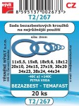 T2/267   SADA těsnění  bezazbest 20ks (náhrada za T2/264) 1