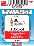 U2/269  SADA 3/8" ploché  do vršků  italských a německých 5ks 1