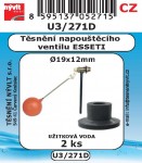 U3/271D   SADA 19x12 těs WC nap zař ESSETI pryž 2ks 1